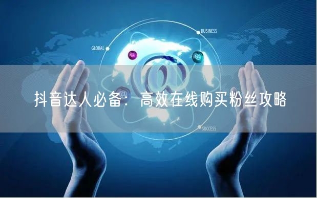 抖音达人必备：高效在线购买粉丝攻略