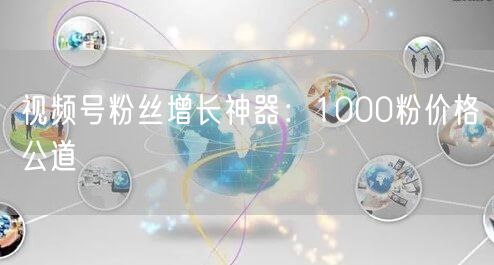 视频号粉丝增长神器：1000粉价格公道
